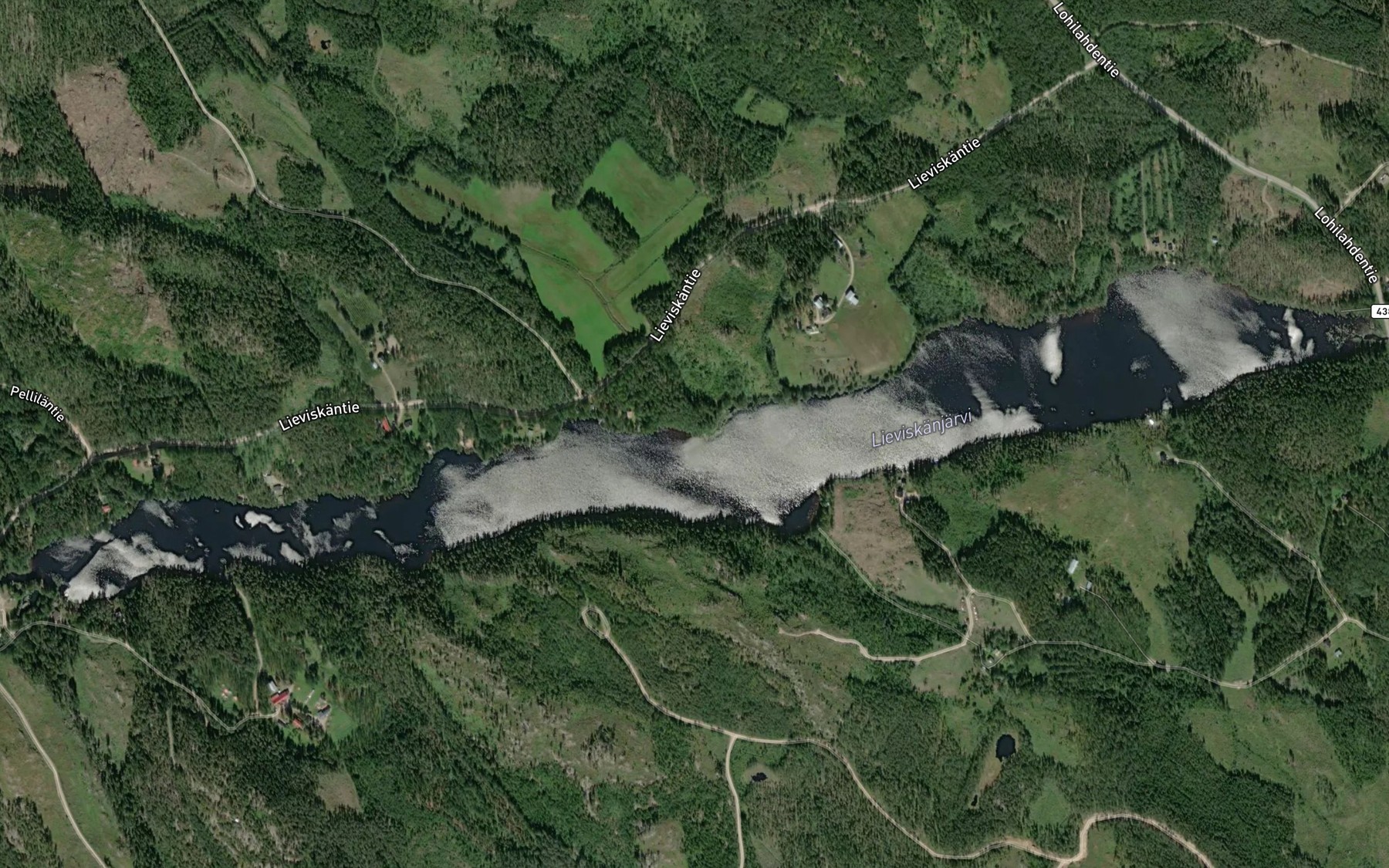 Satellite map of the Levalahti