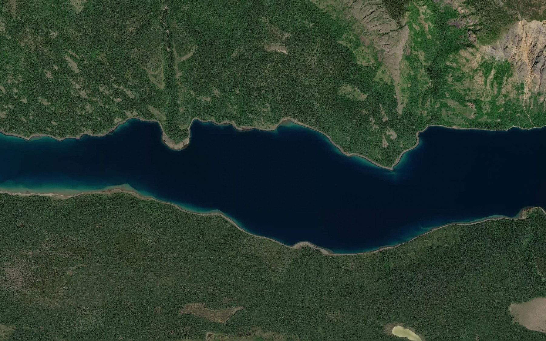 Satellite map of the Graham Inlet