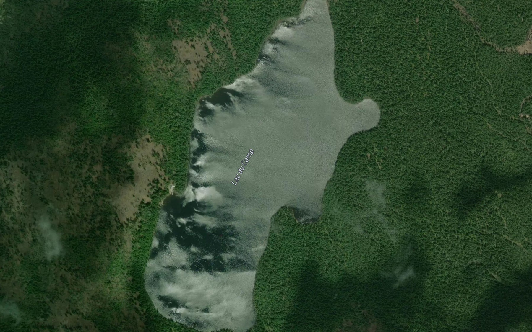 Satellite map of the Lac du Camp