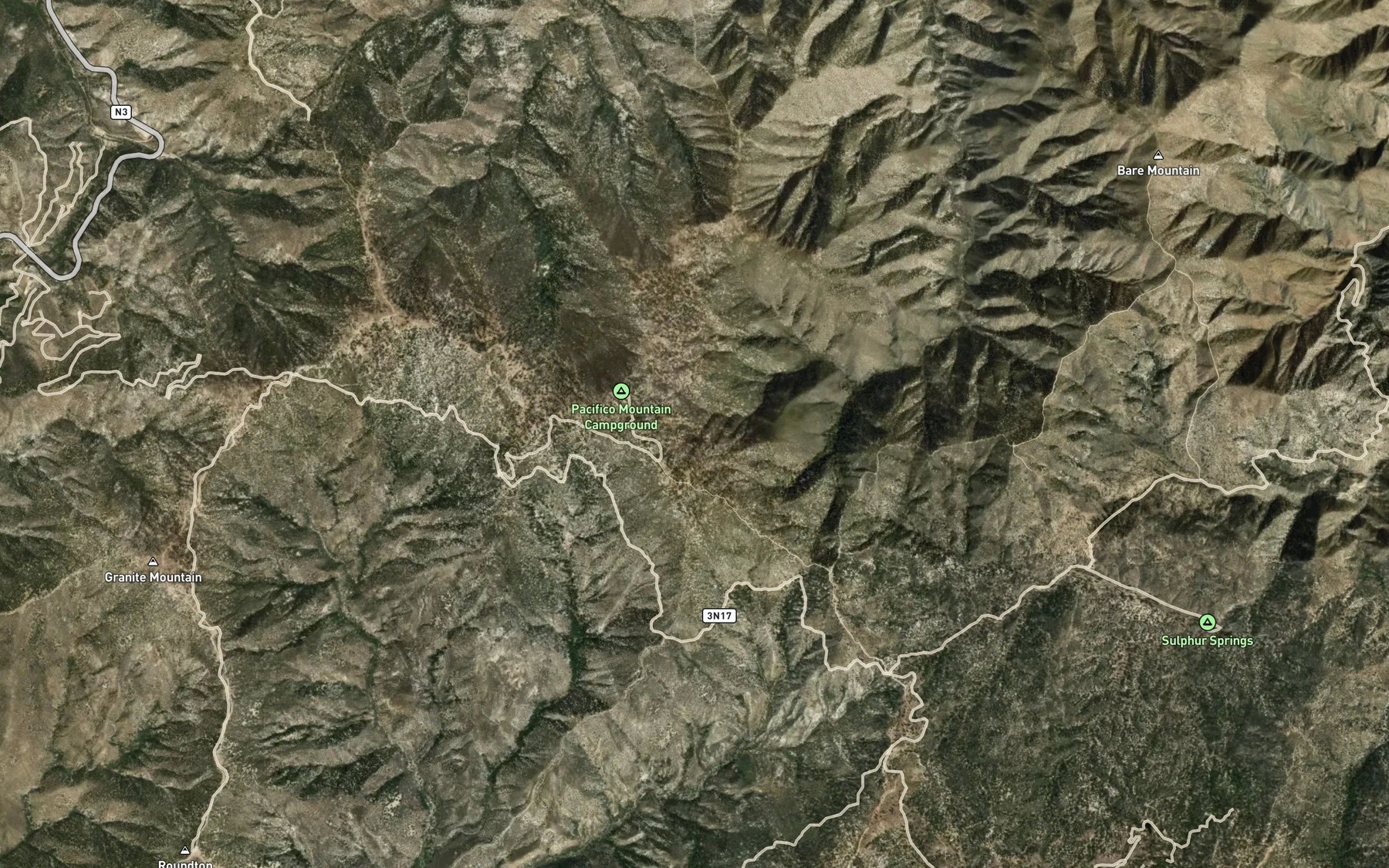 Satellite map of the Fountainhead Spring