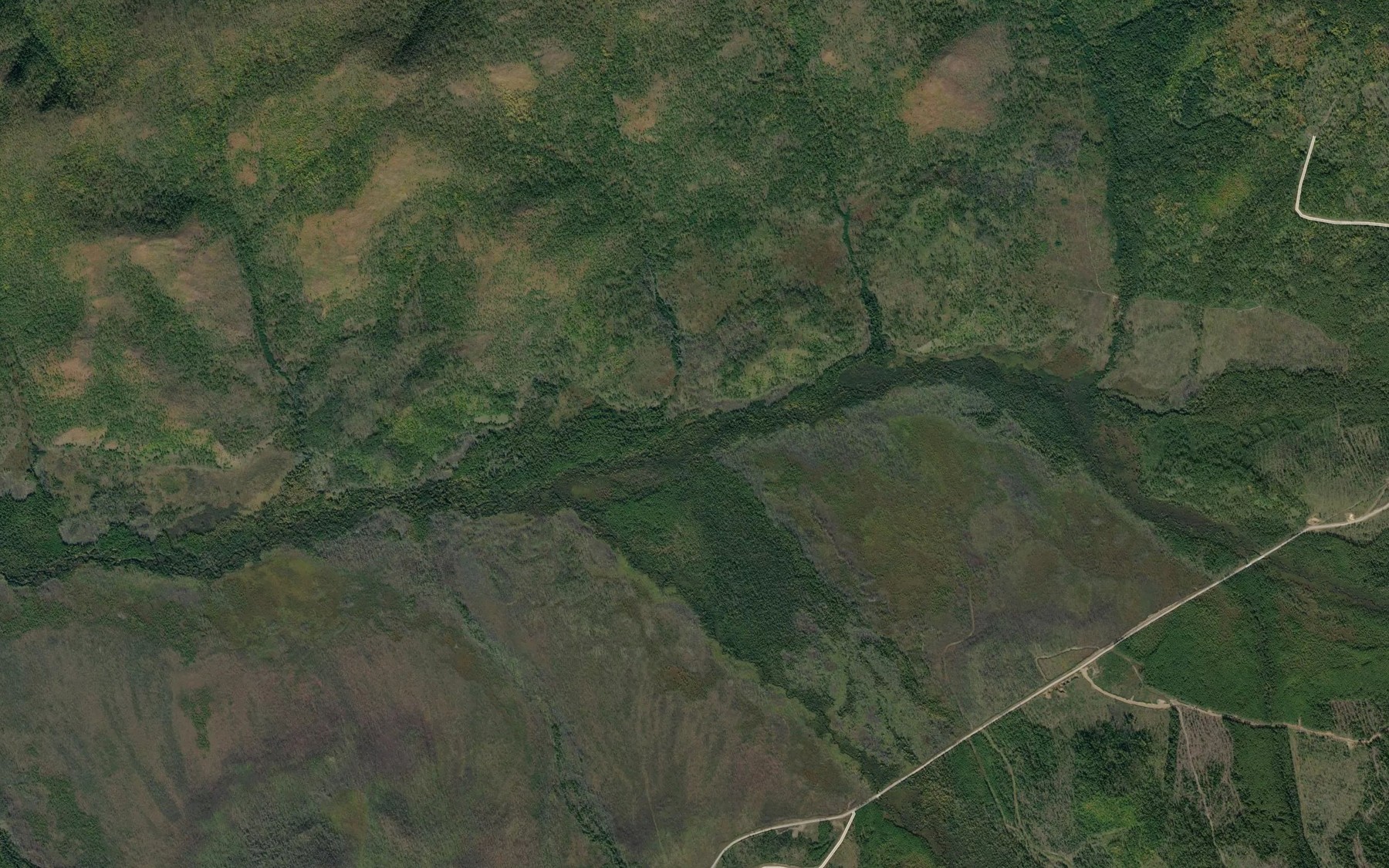 Satellite map of the Malyy Omel'din
