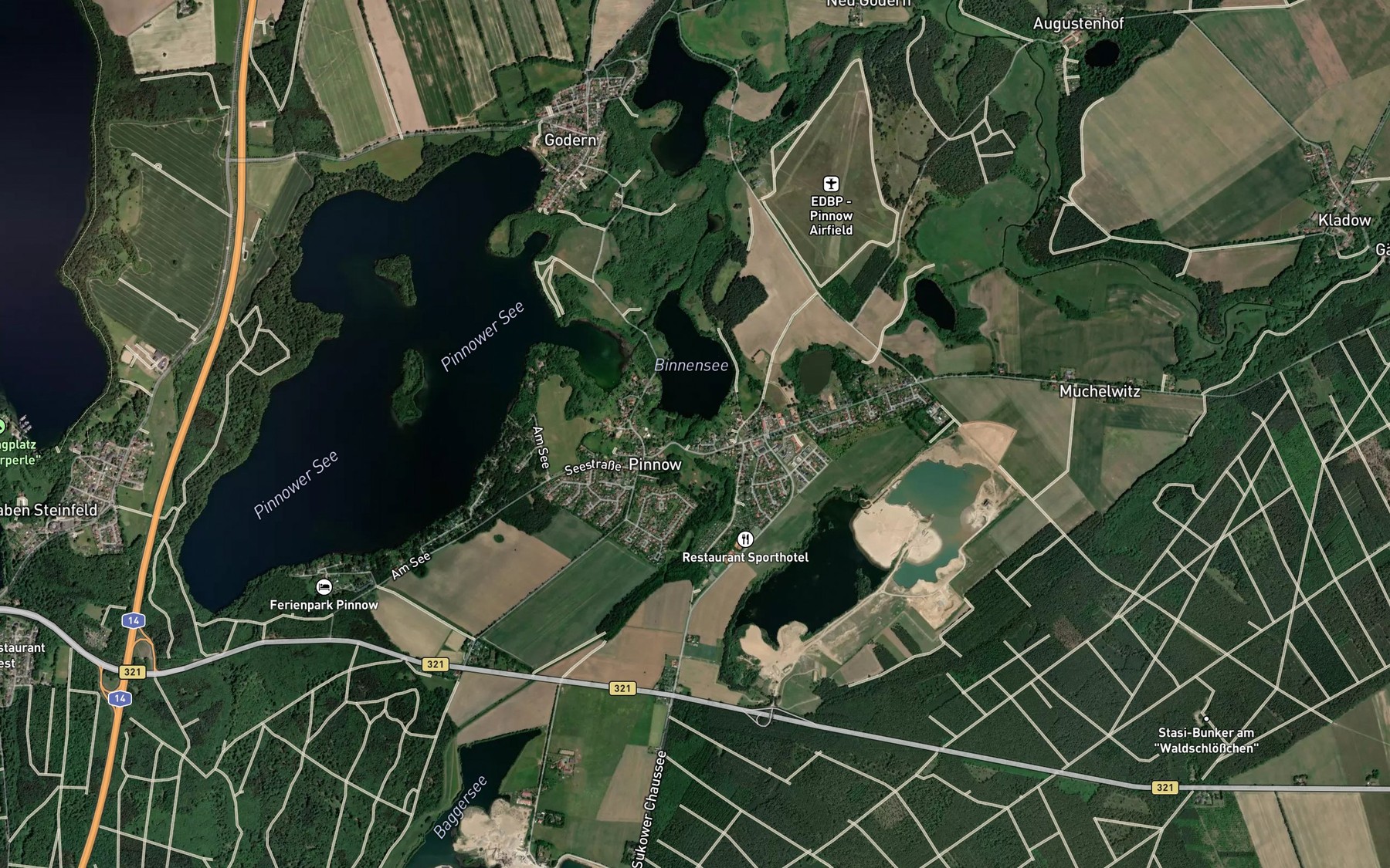 Satellite map of the Bietnitz