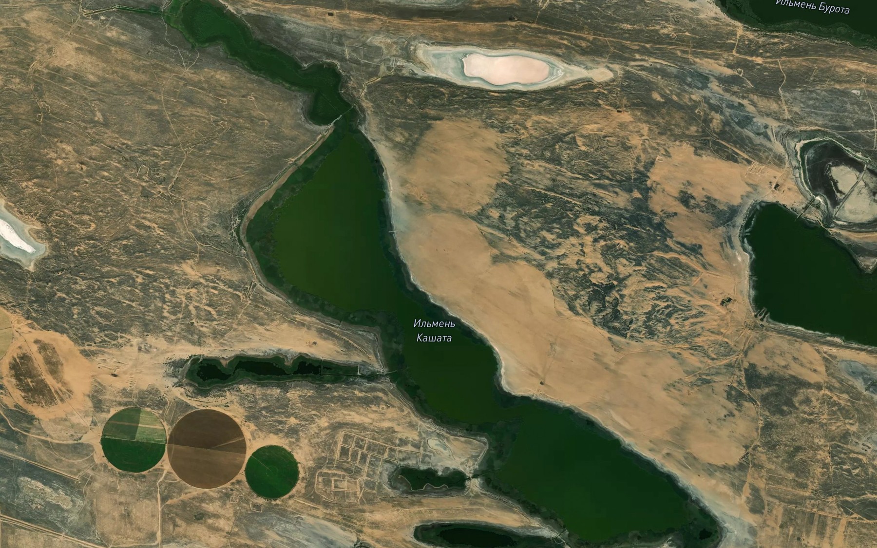 Satellite map of the Il'men' Kashata