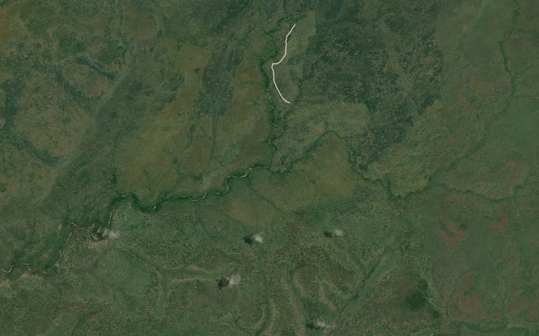 Satellite map of the Mayo Keli