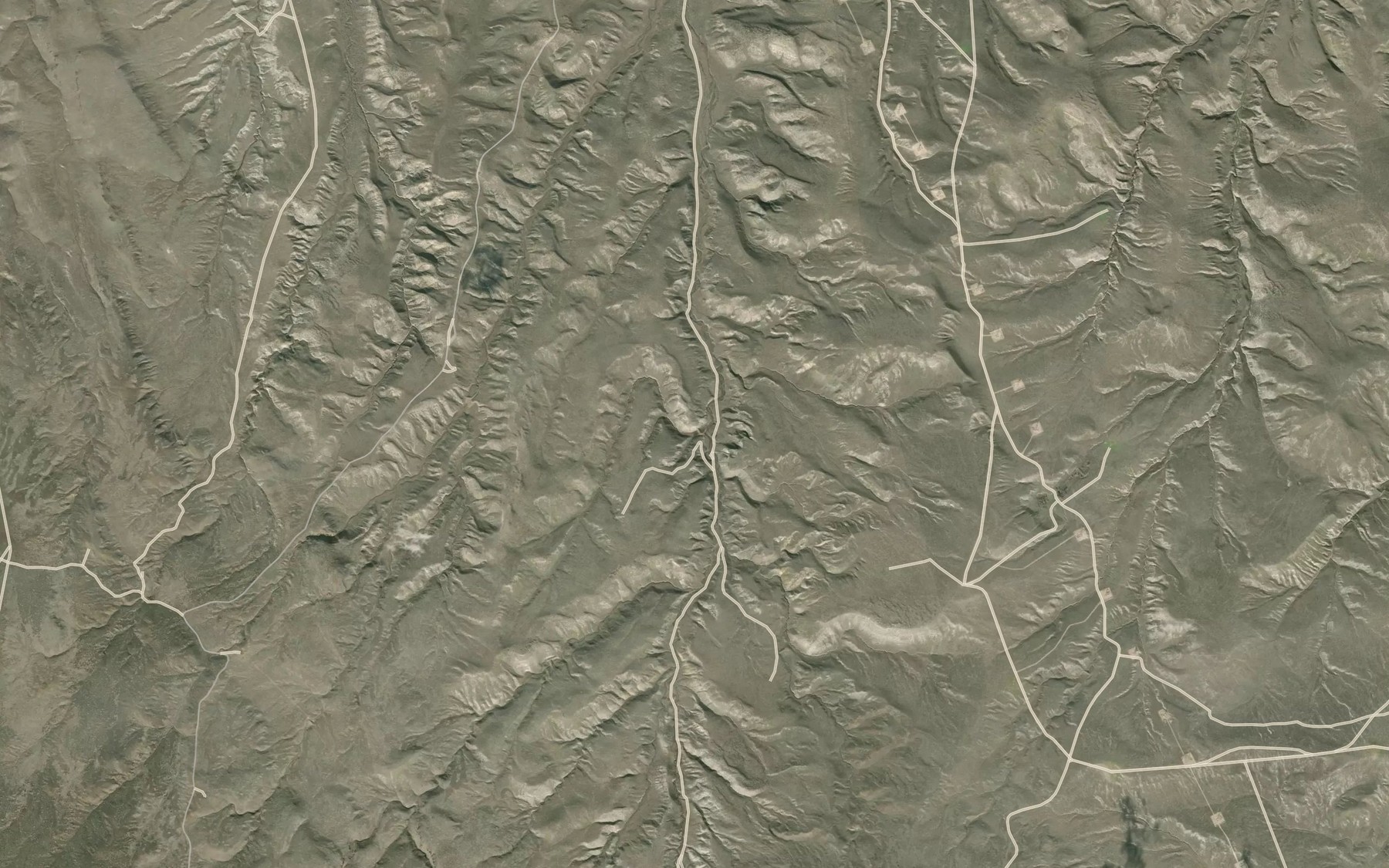 Satellite map of the Lower Cow Reservoir