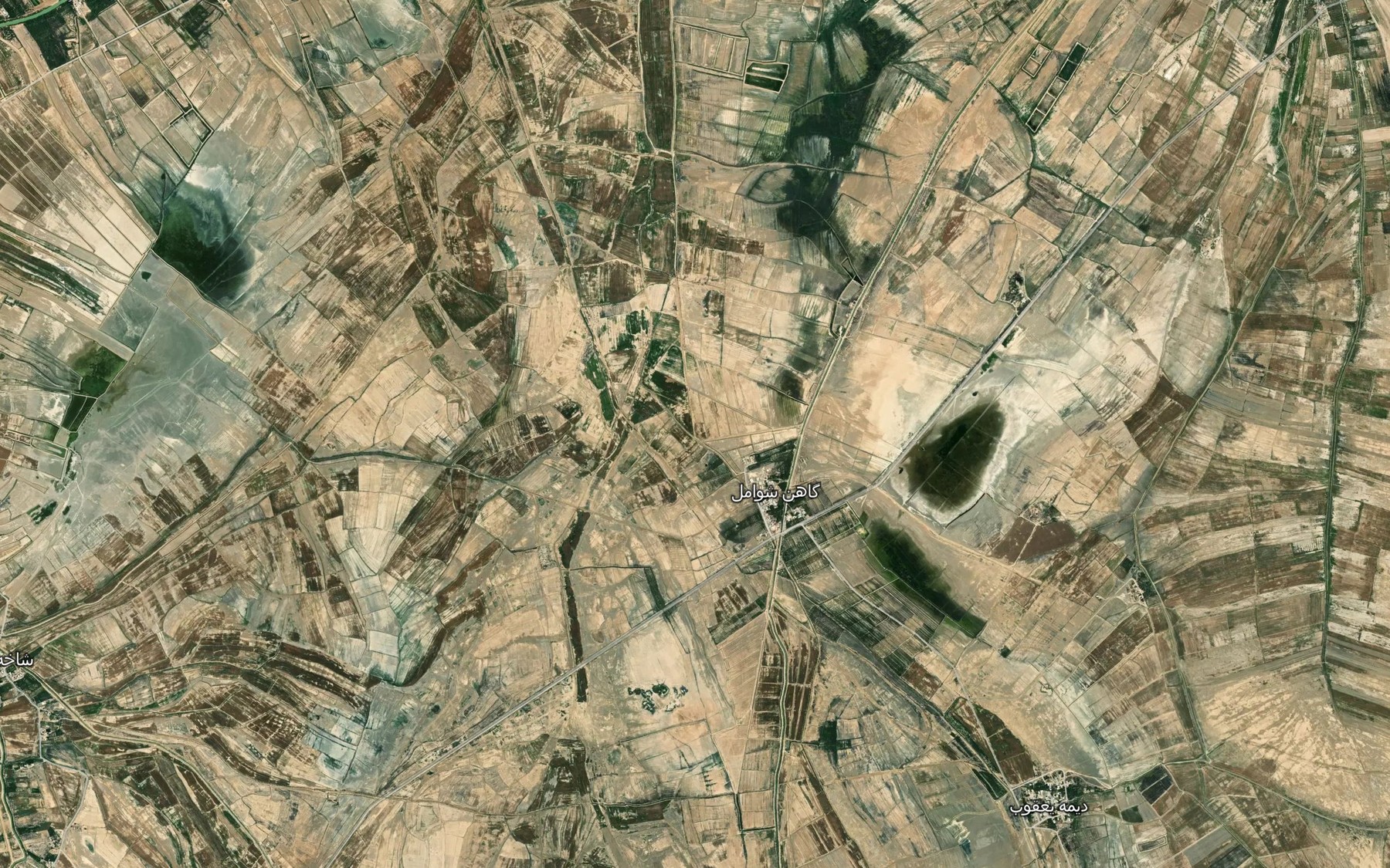 Satellite map of the Nahr-e Qareh Khan-e Sofla