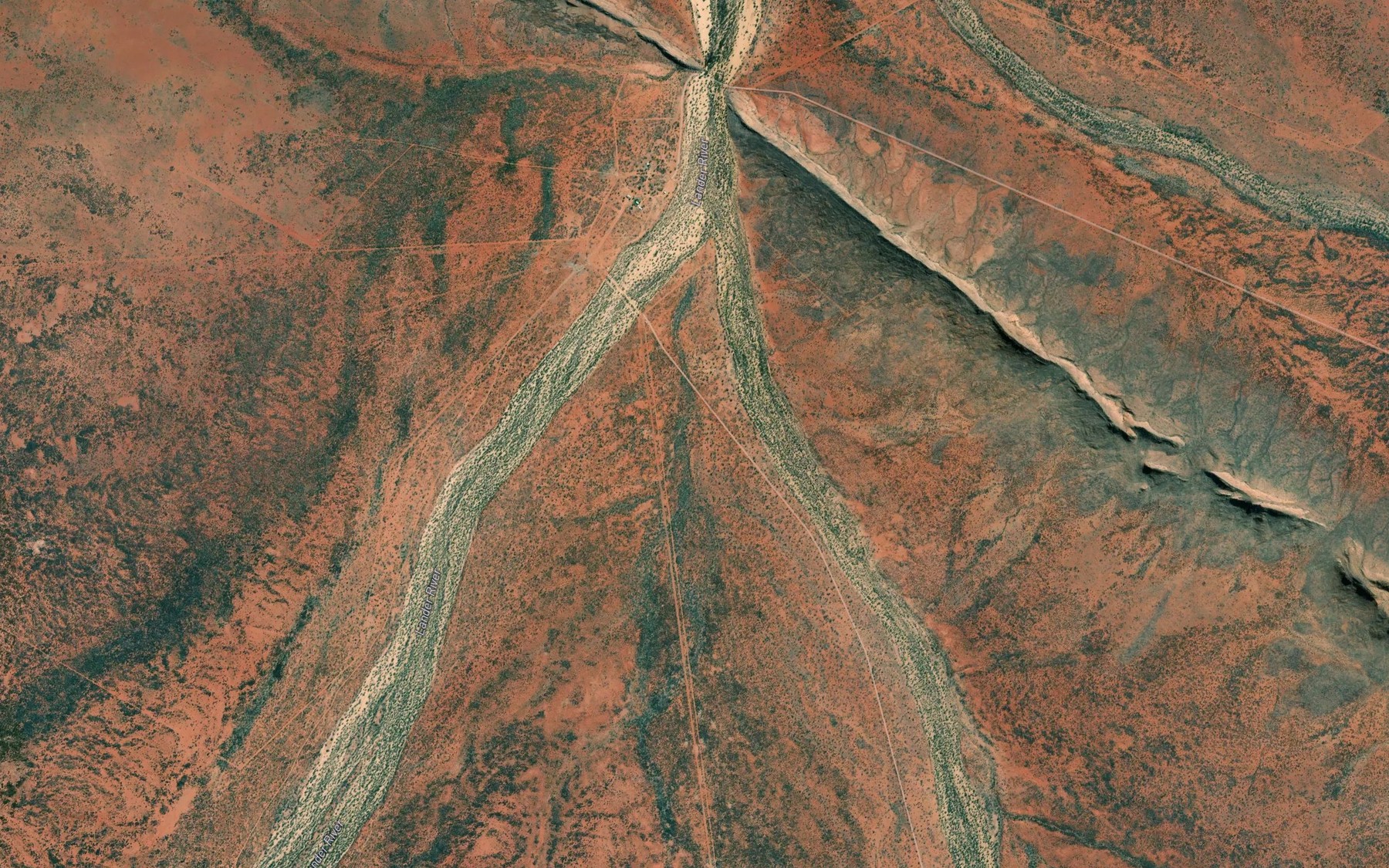 Satellite map of the Crown Creek