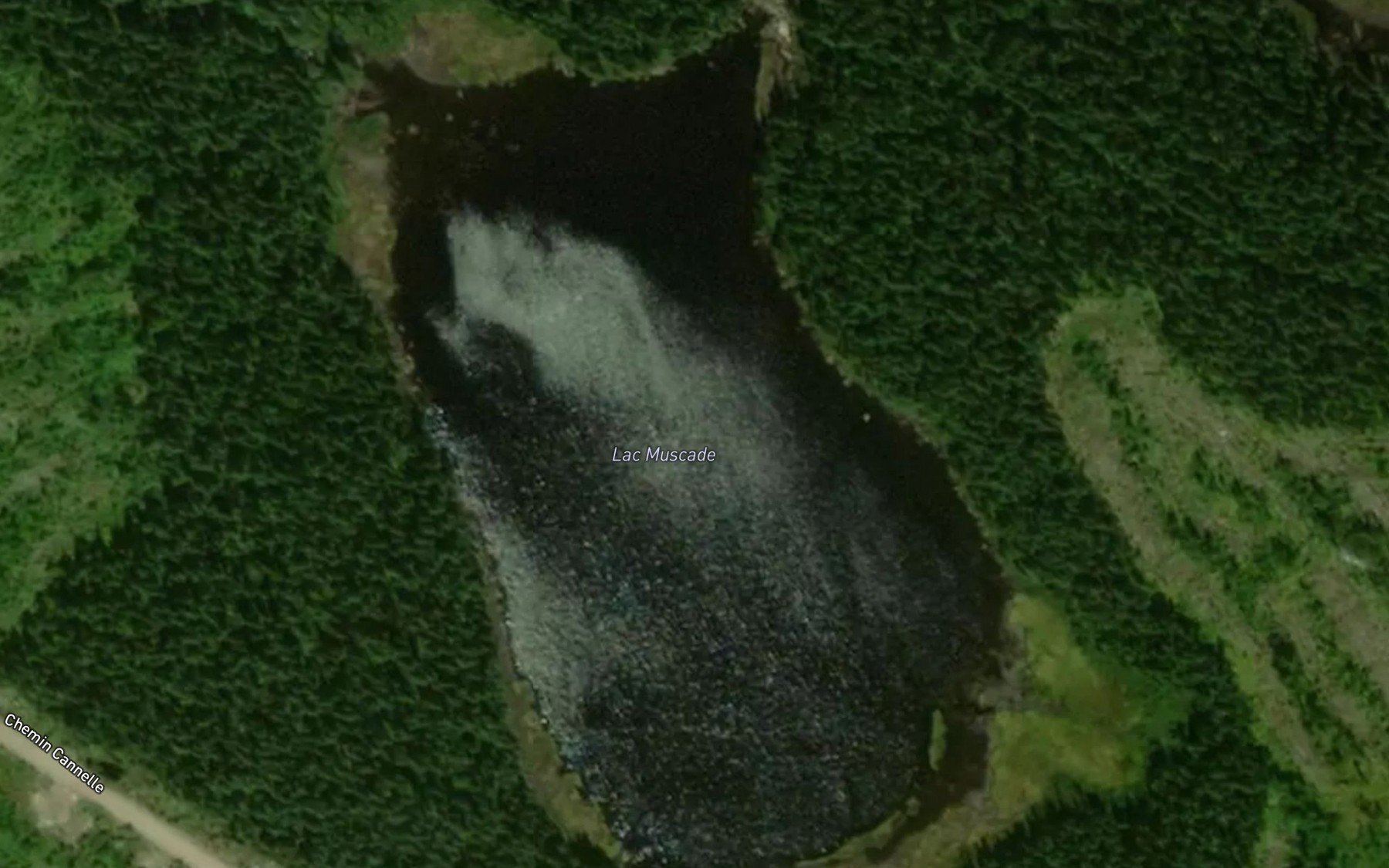 Satellite map of the Lac Muscade