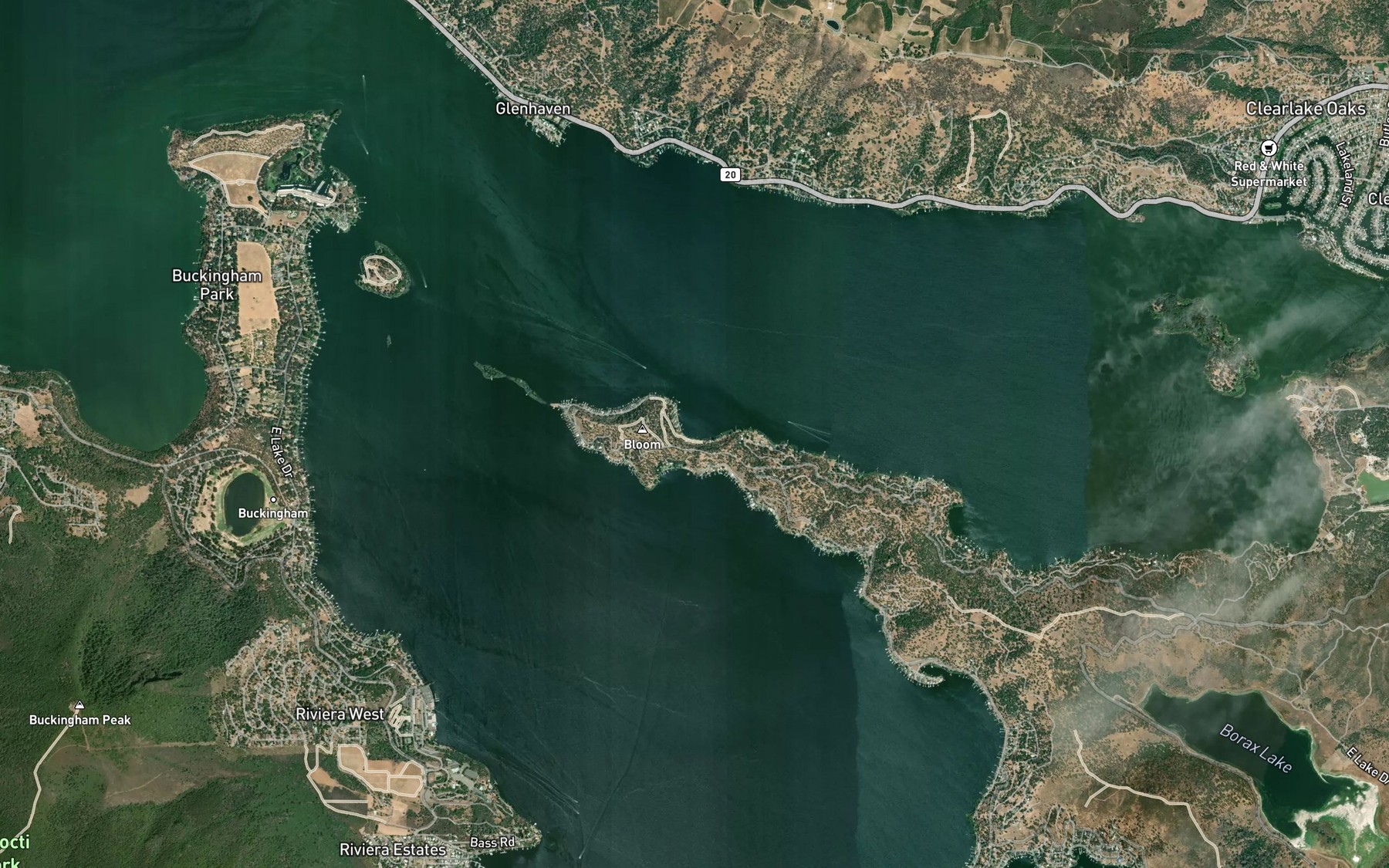 Satellite map of the Paradise Cove