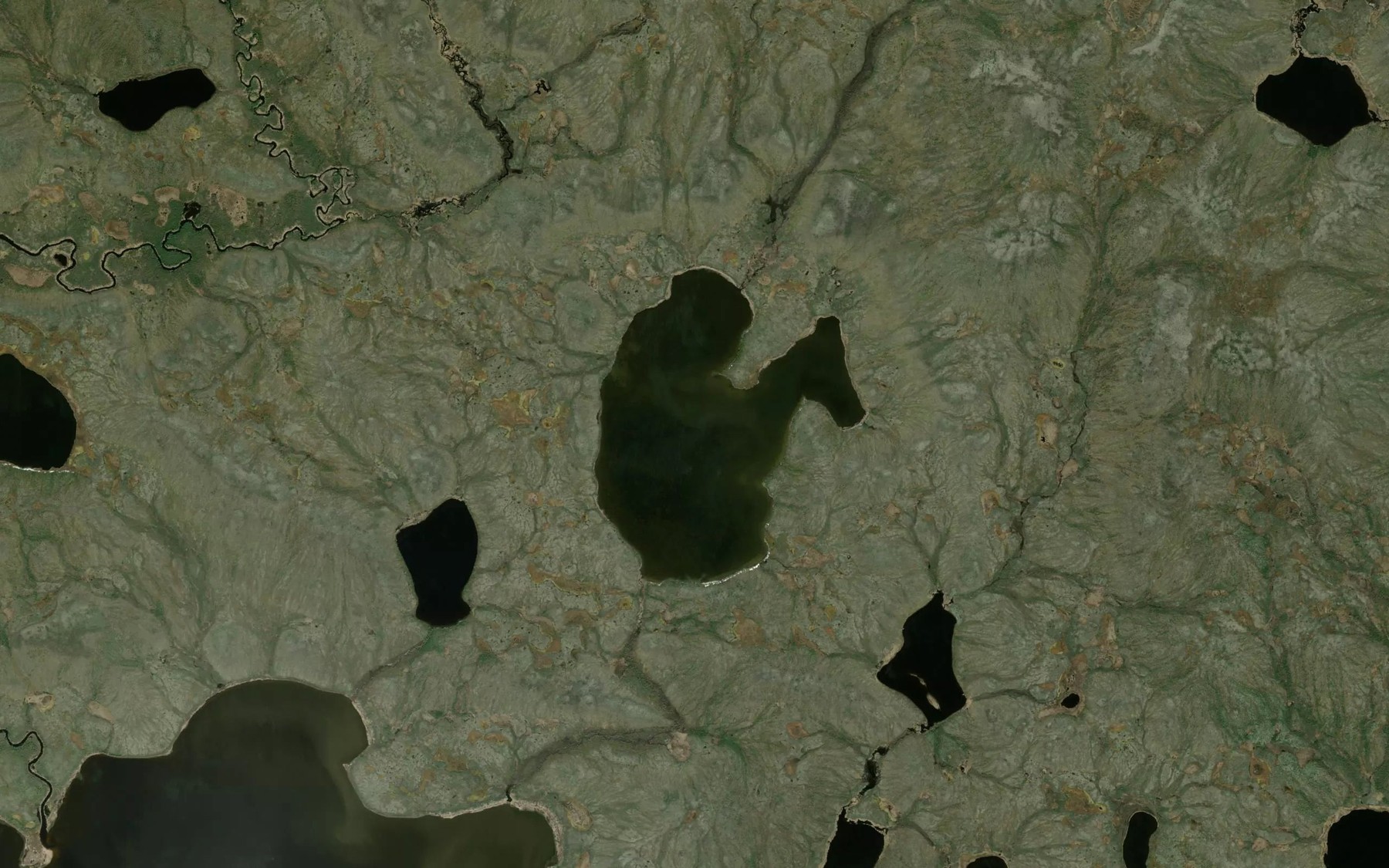 Satellite map of the Forsyth Lake
