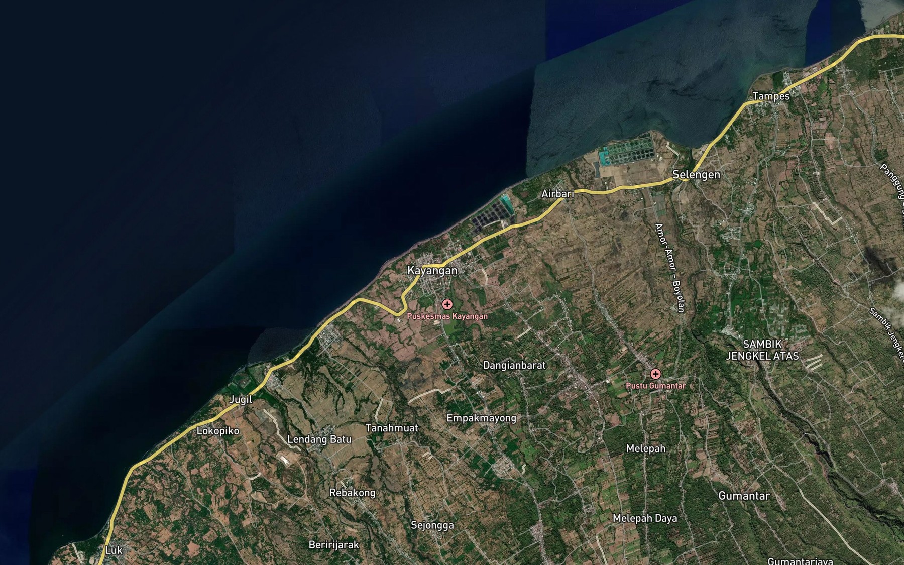 Satellite map of the Lokok Petenang