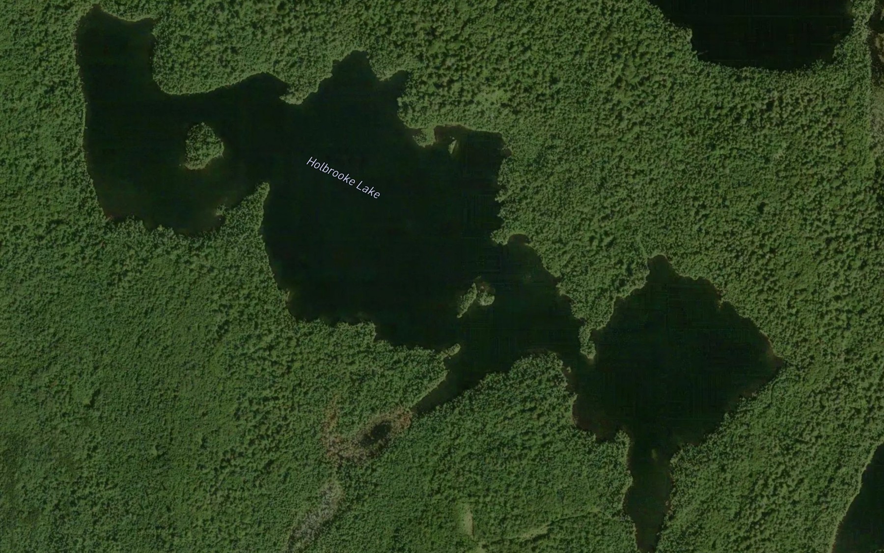 Satellite map of the Holbrooke Lake