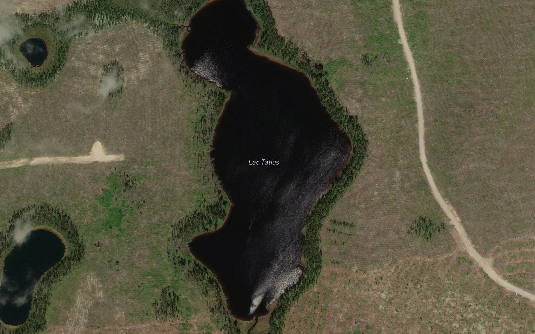 Satellite map of the Lac Tatius