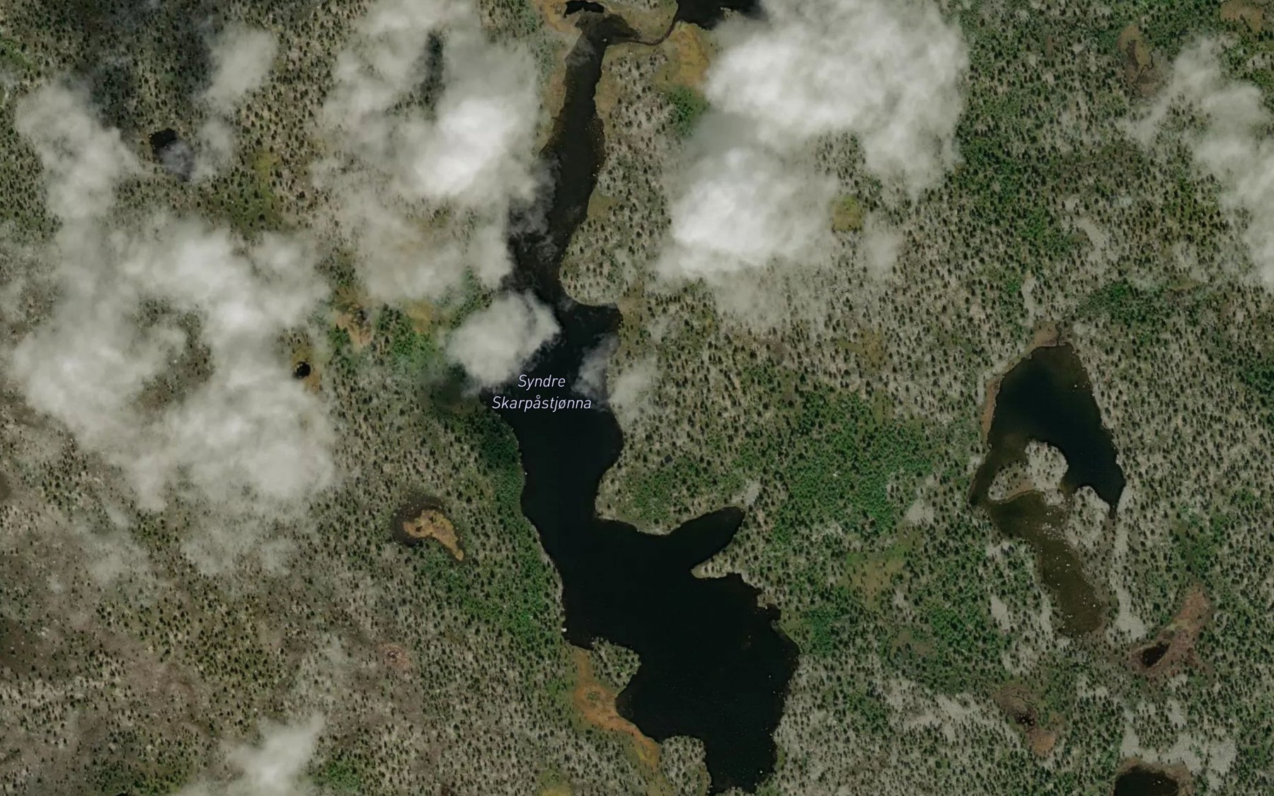 Satellite map of the Syndre Skarpastjonna