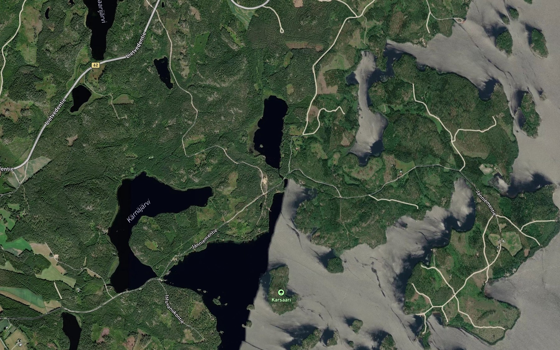 Satellite map of the Jansalmi