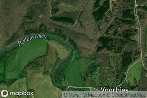 Satellite map of the Nichols Branch