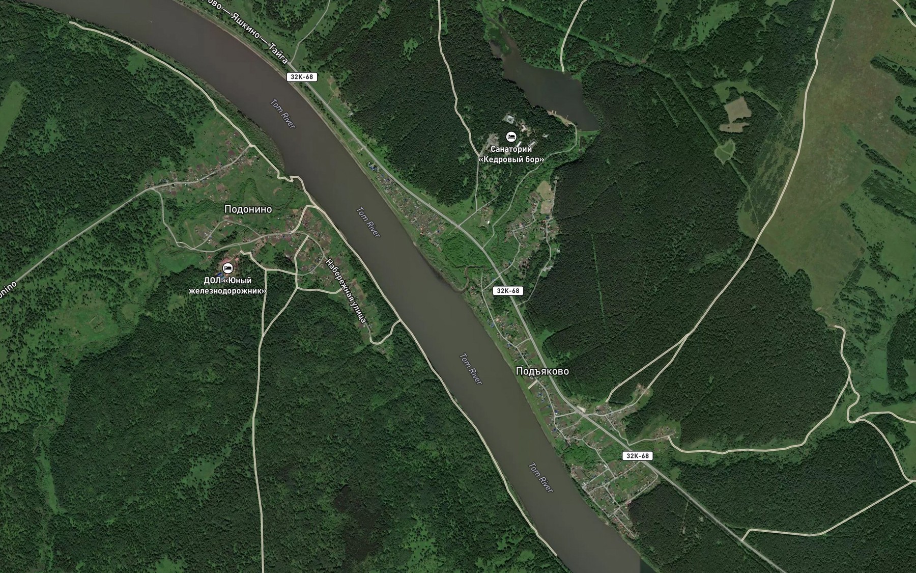 Satellite map of the Bol'shaya Podikova