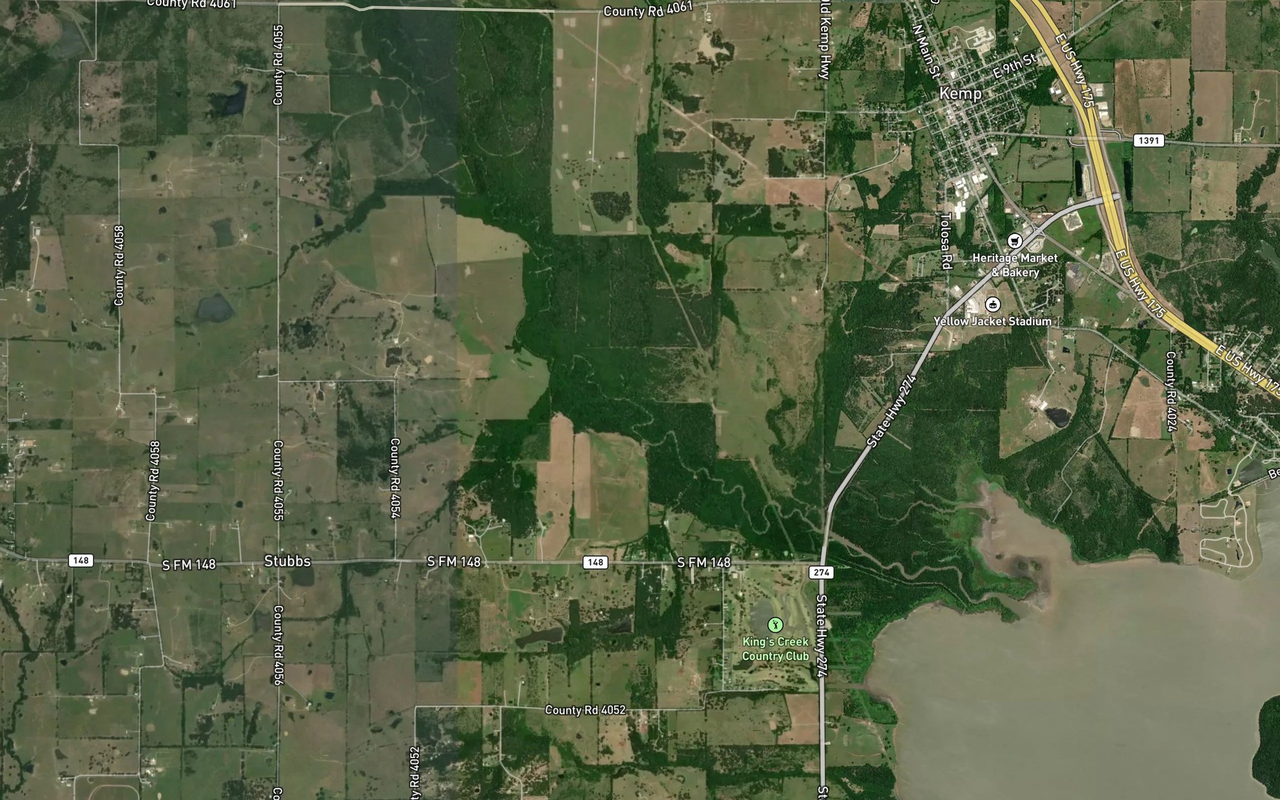 Satellite map of the Little Cottonwood Creek