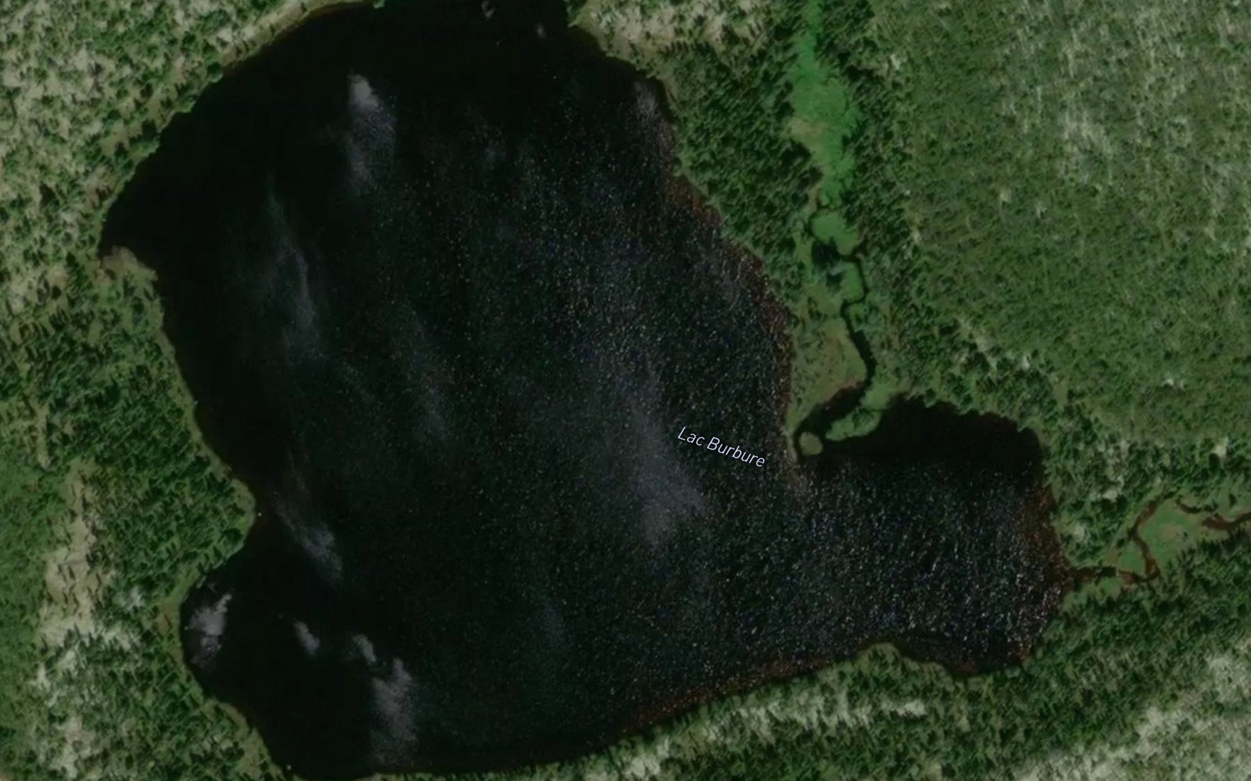 Satellite map of the Lac Burbure