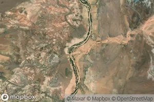 Satellite map of the Fivemile Wash