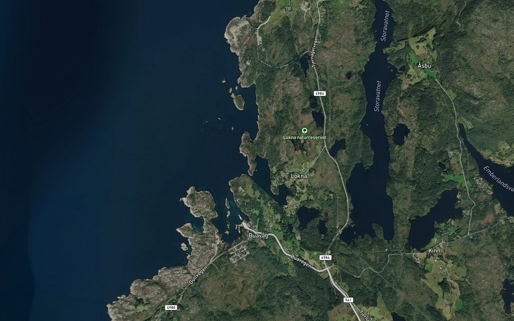 Satellite map of the Korgavika