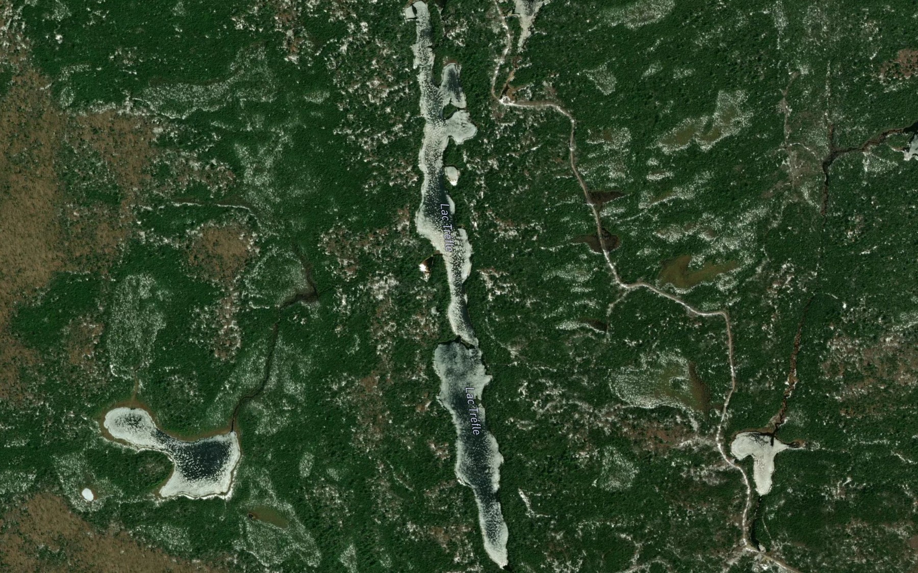 Satellite map of the Lac Trefle