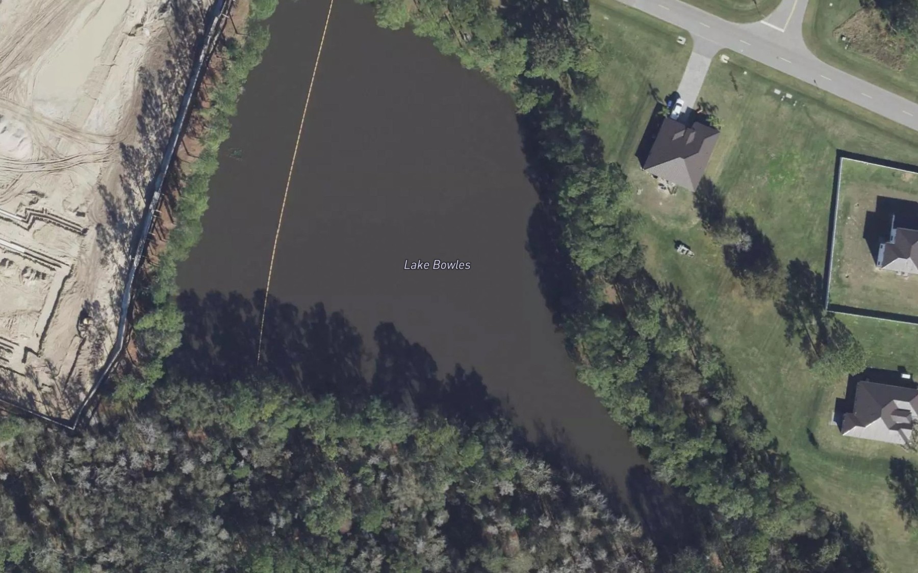 Satellite map of the Lake Bowles