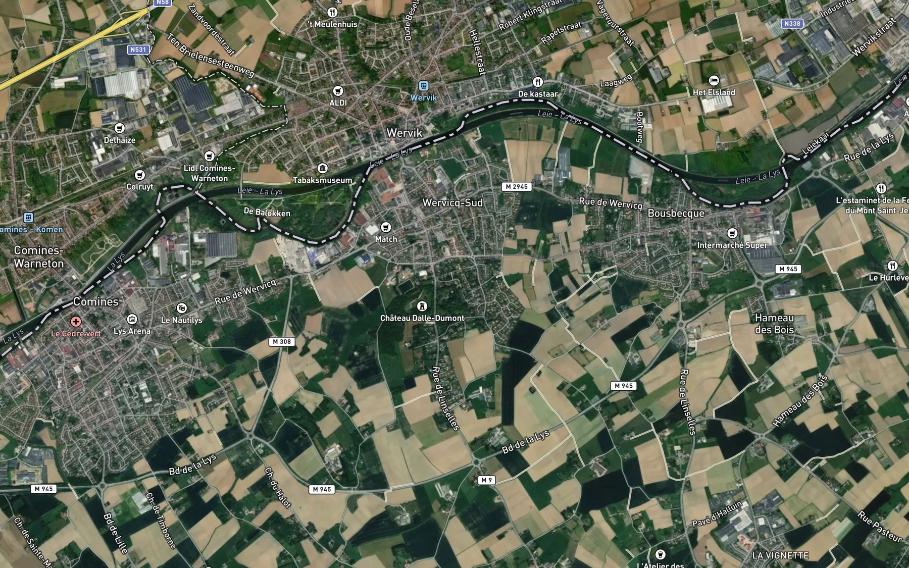 Satellite map of the Sint-Jansbeek