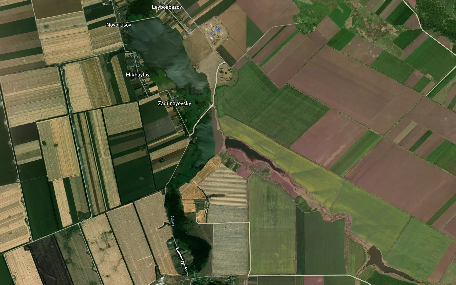 Satellite map of the Gryaznukha