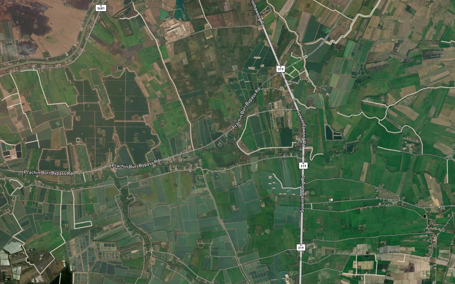 Satellite map of the Khlong Wang Ma Kaeo