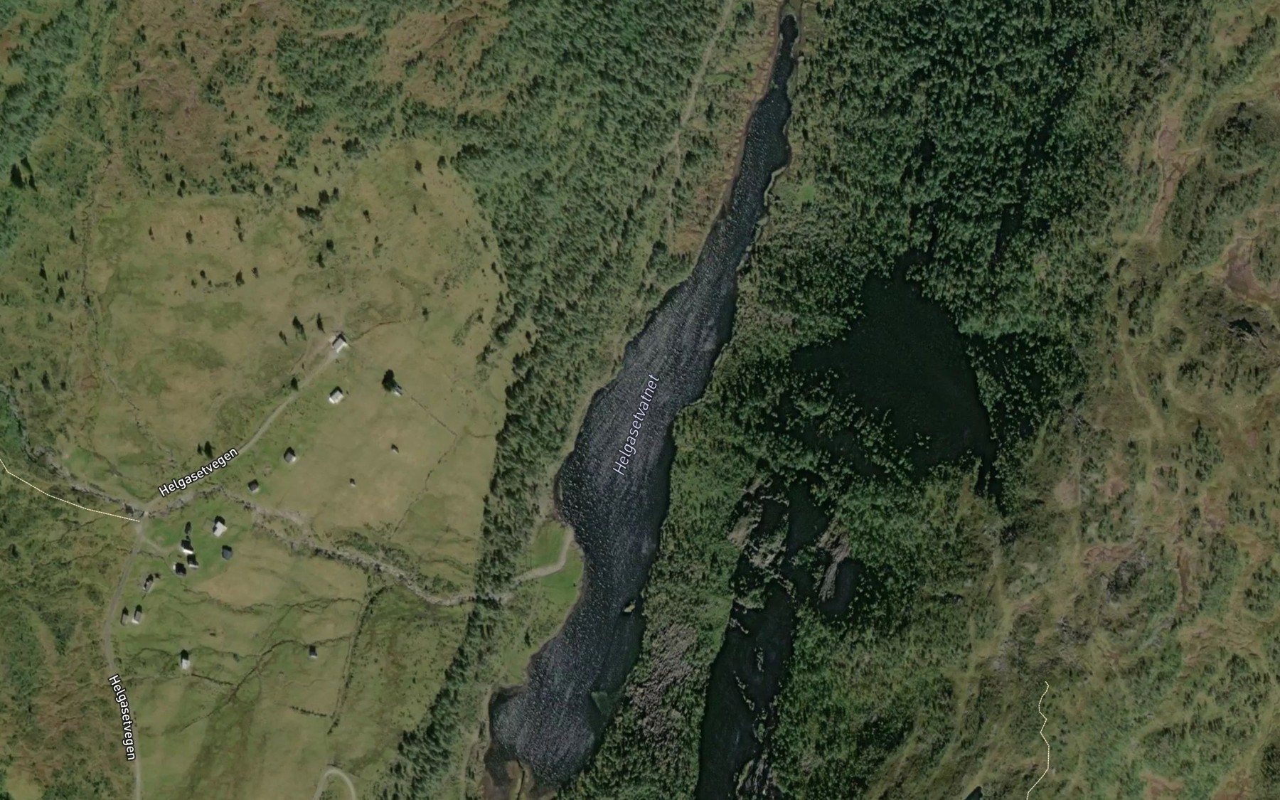 Satellite map of the Helgasetvatnet