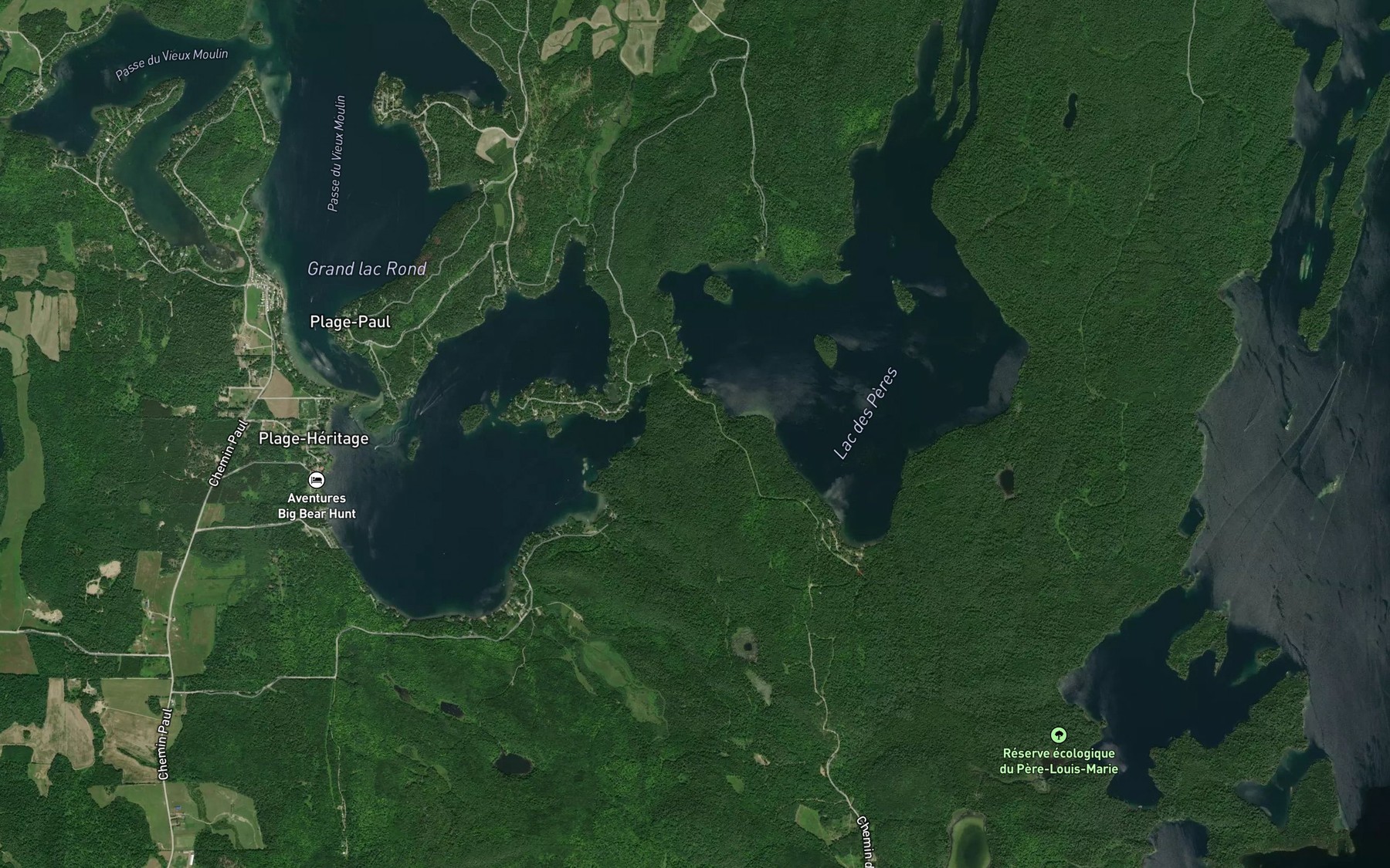 Satellite map of the Passe du Vieux Moulin