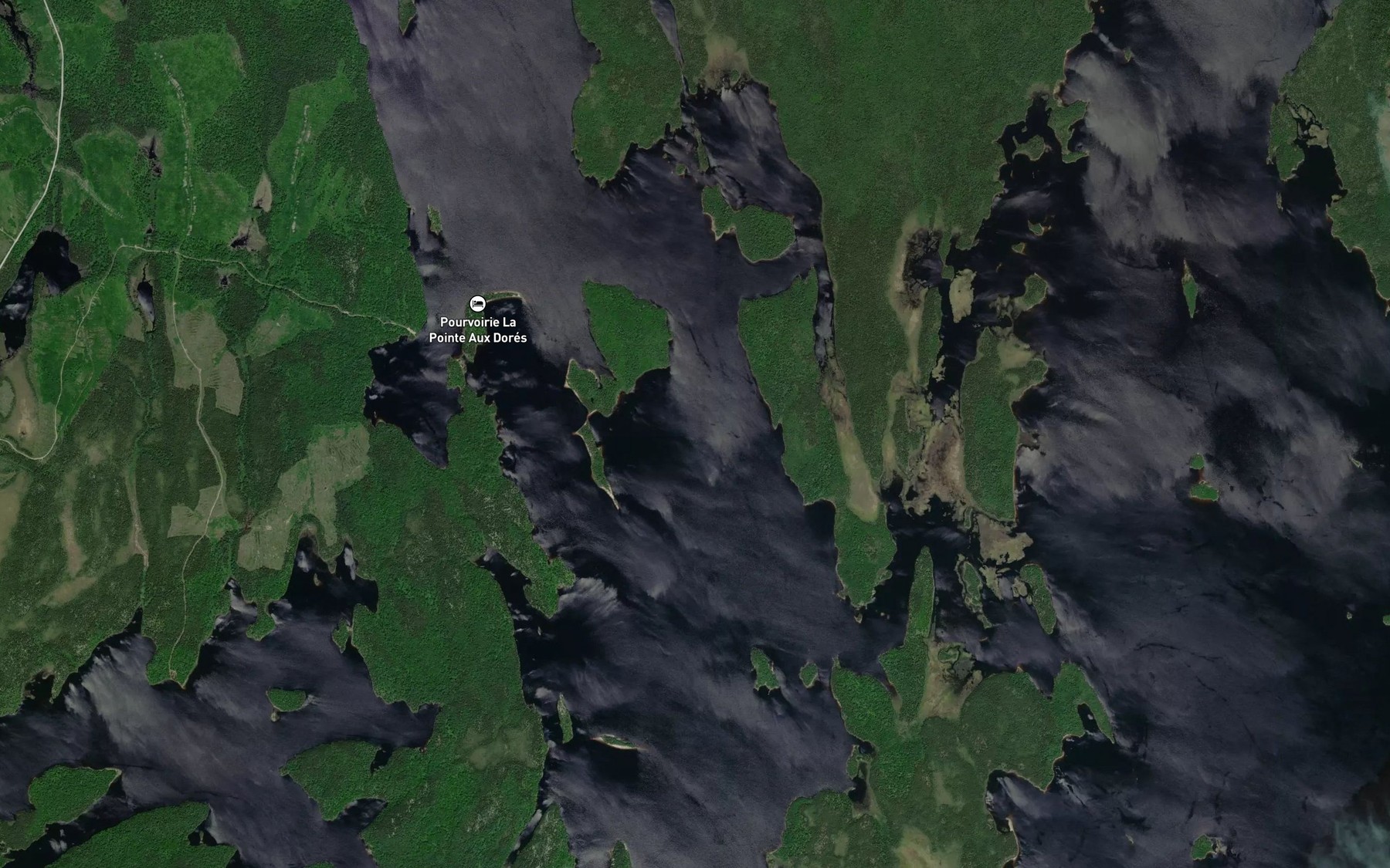 Satellite map of the Lac Bureau