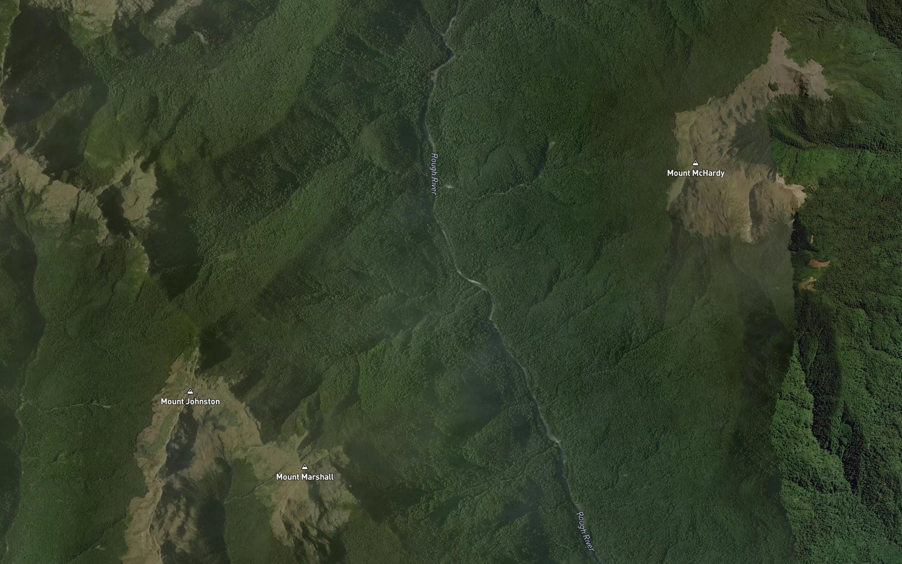 Satellite map of the Otututu (Rough) River