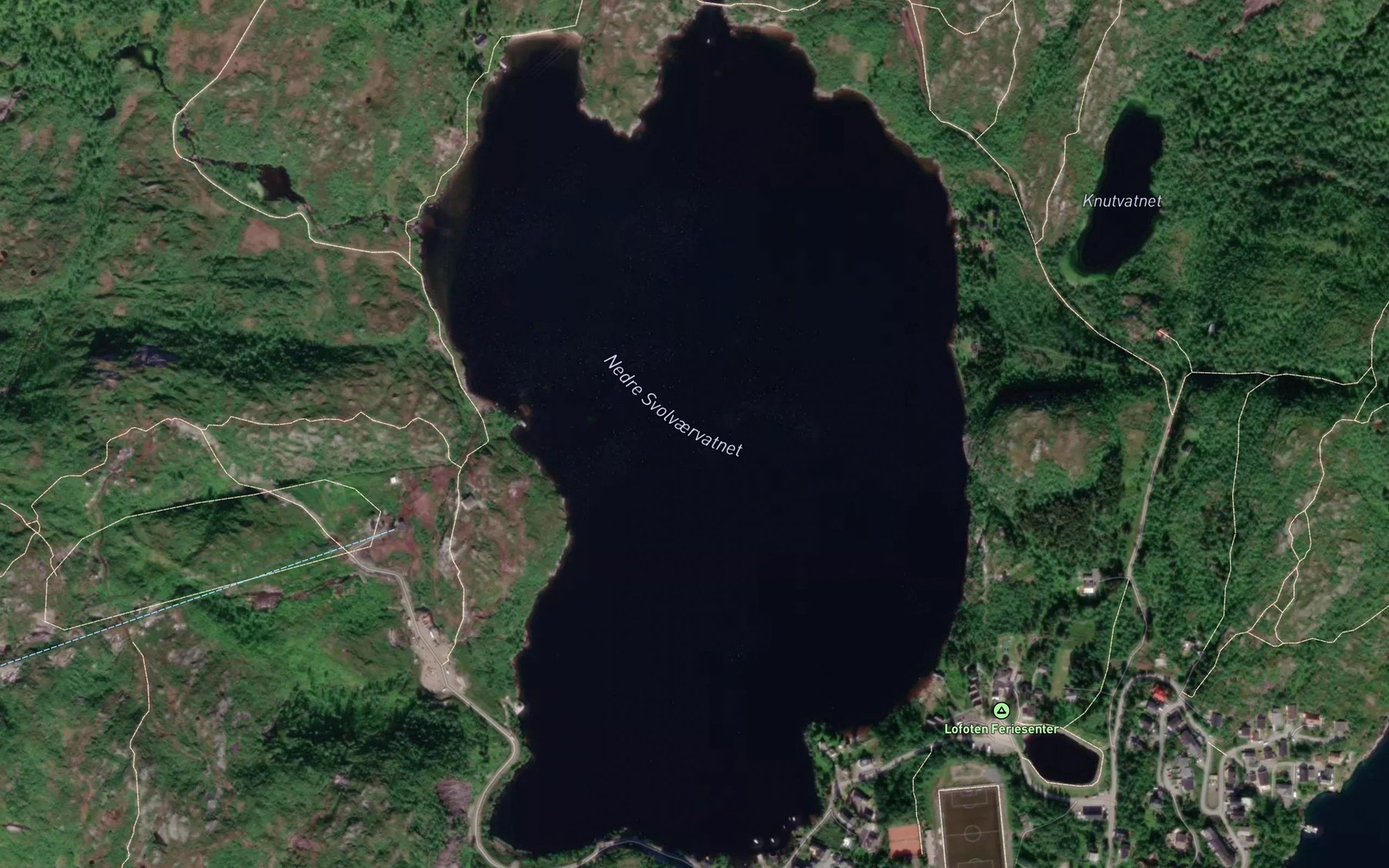 Satellite map of the Svolvaervatnet