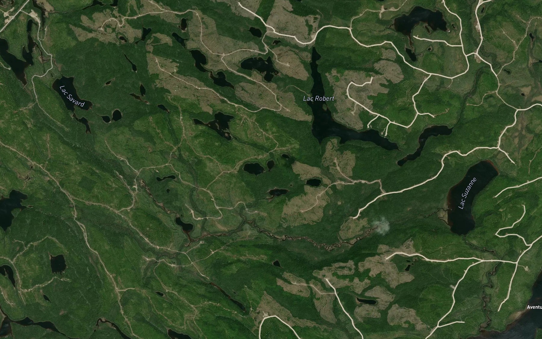 Satellite map of the Lac du Lagopede