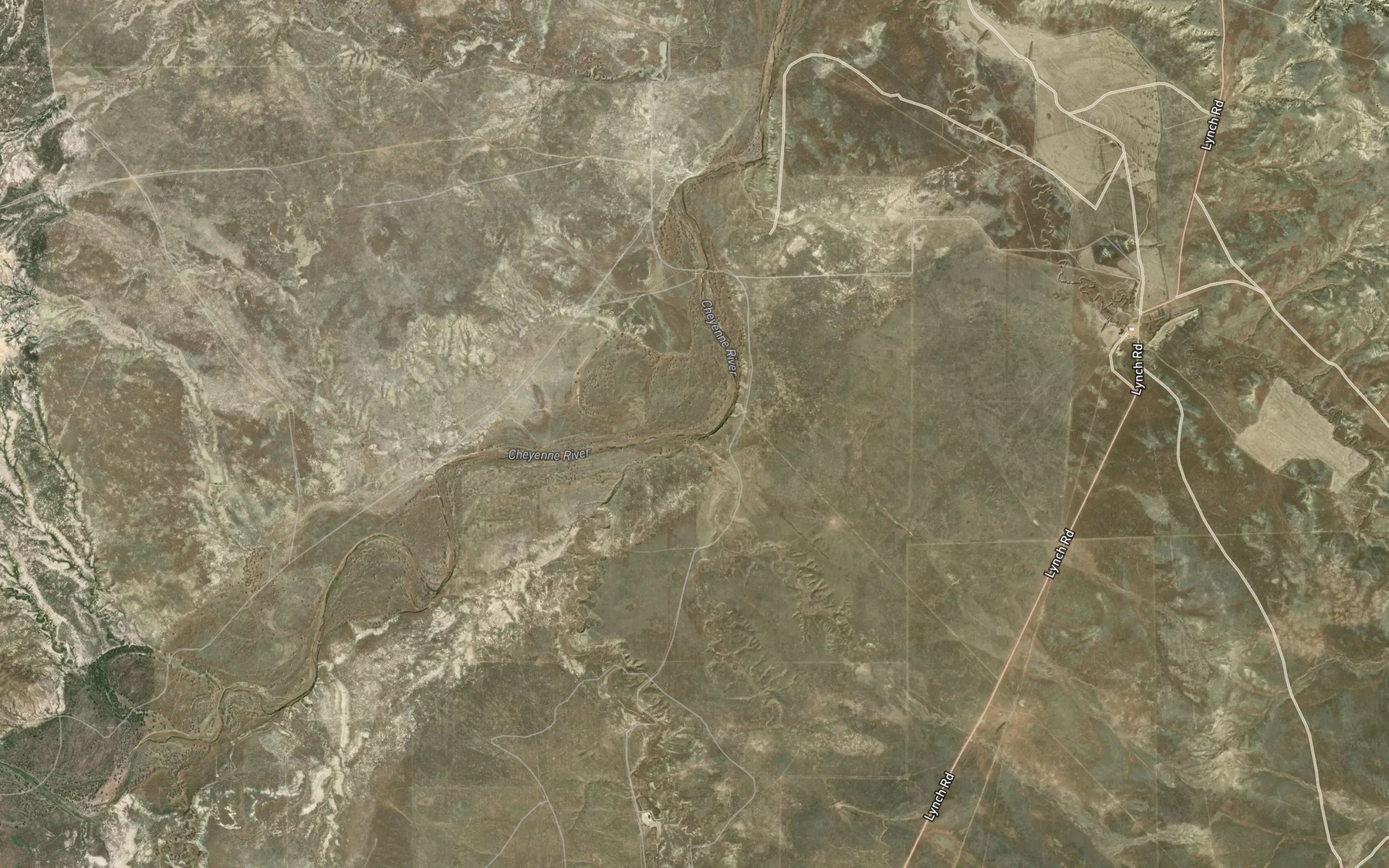 Satellite map of the Sheep Creek