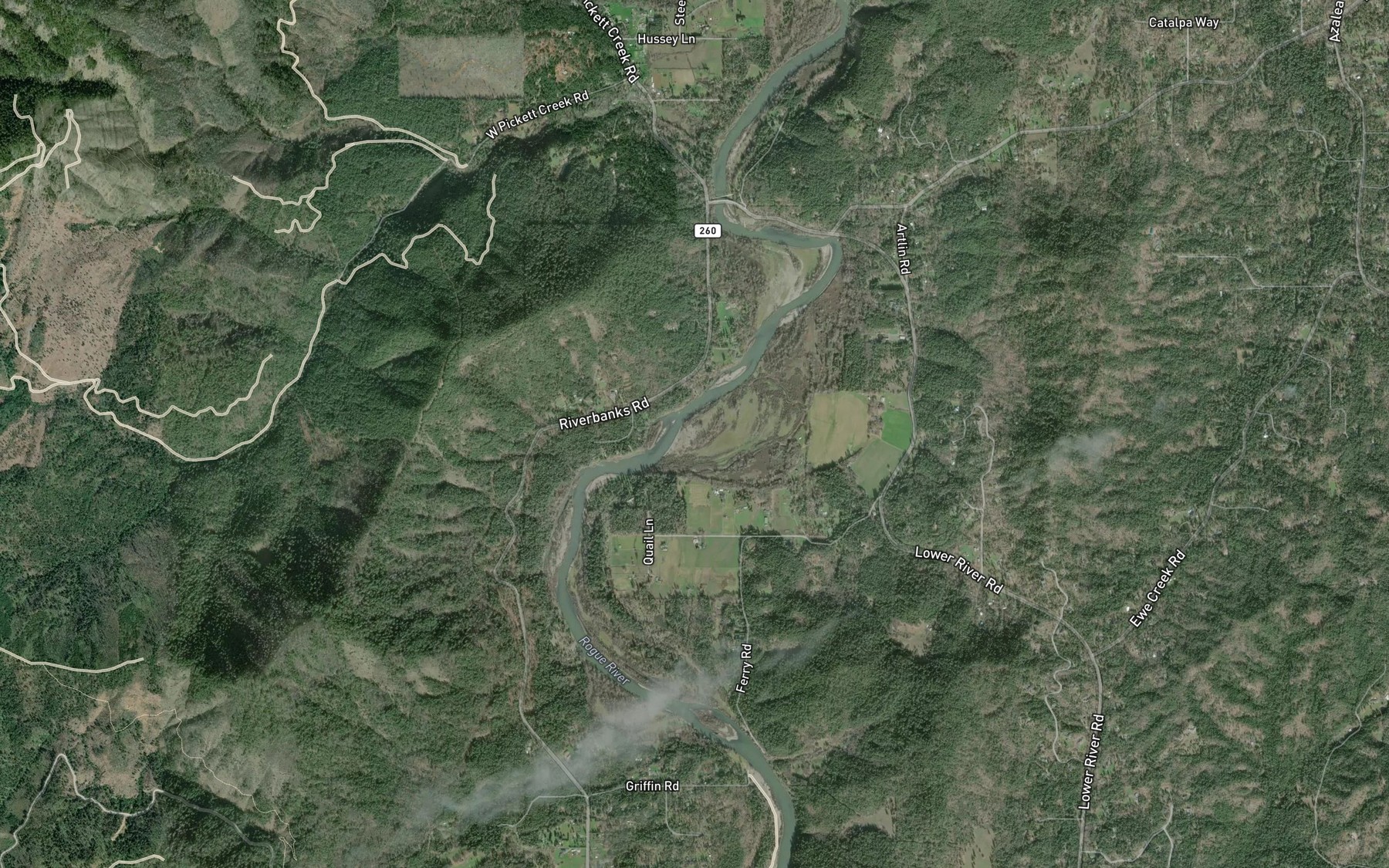 Satellite map of the Everton Riffle