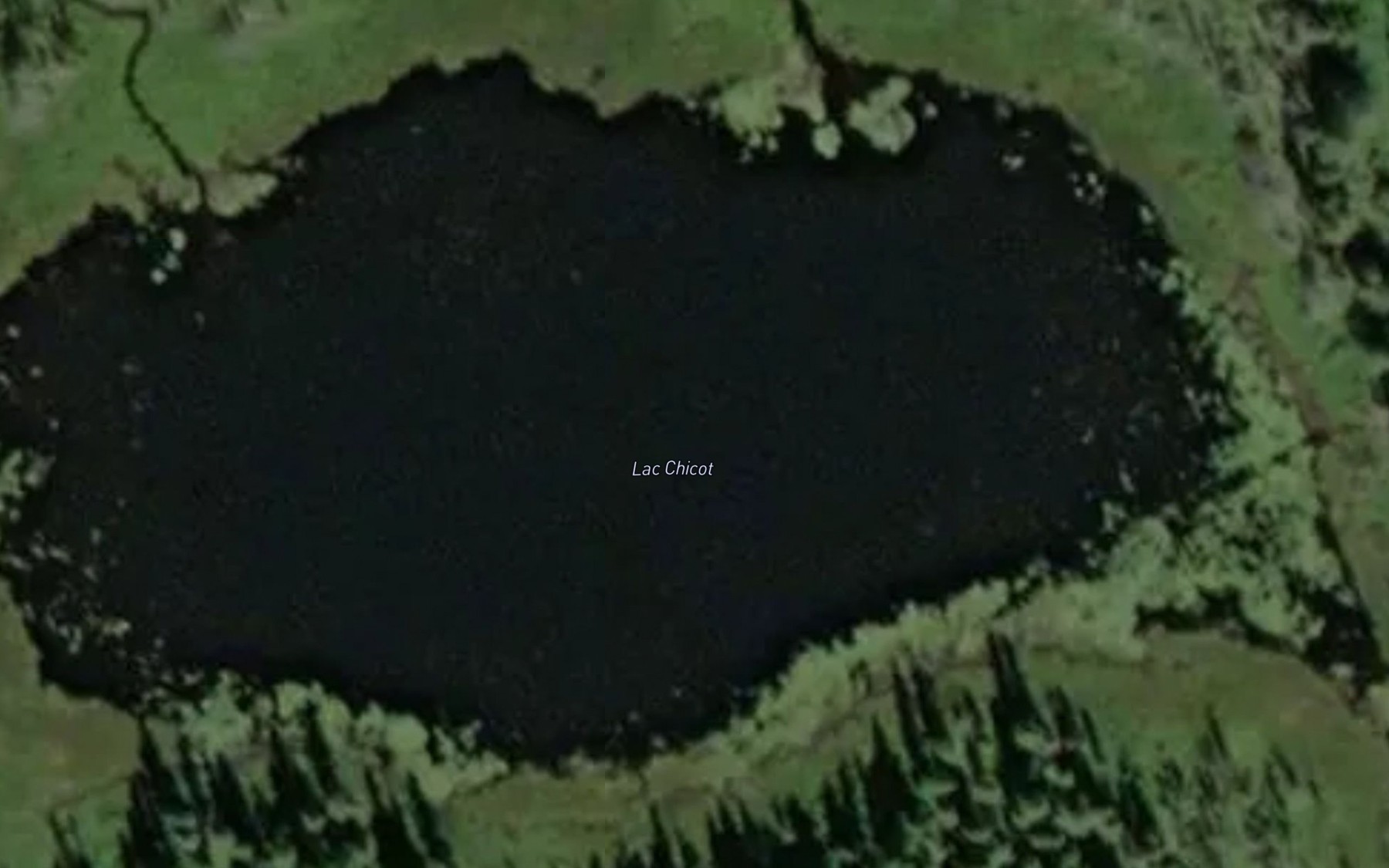 Satellite map of the Lac Chicot