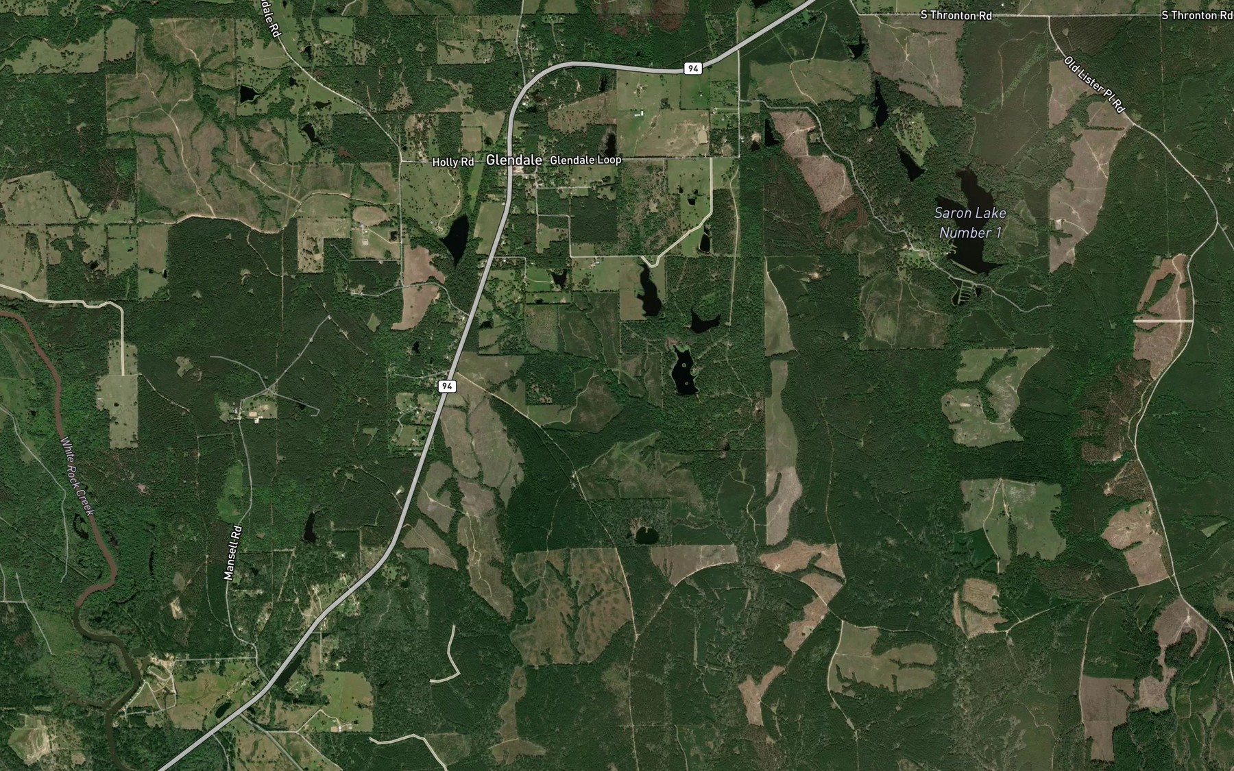 Satellite map of the Millar Lake