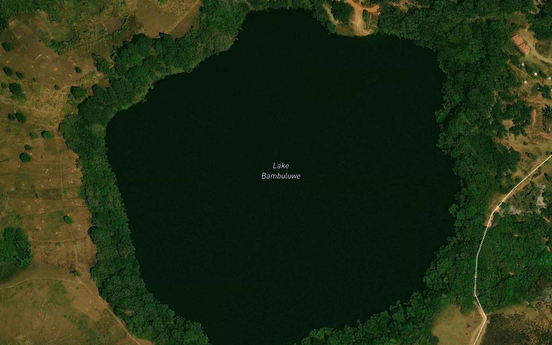 Satellite map of the Lac Bambuluwe