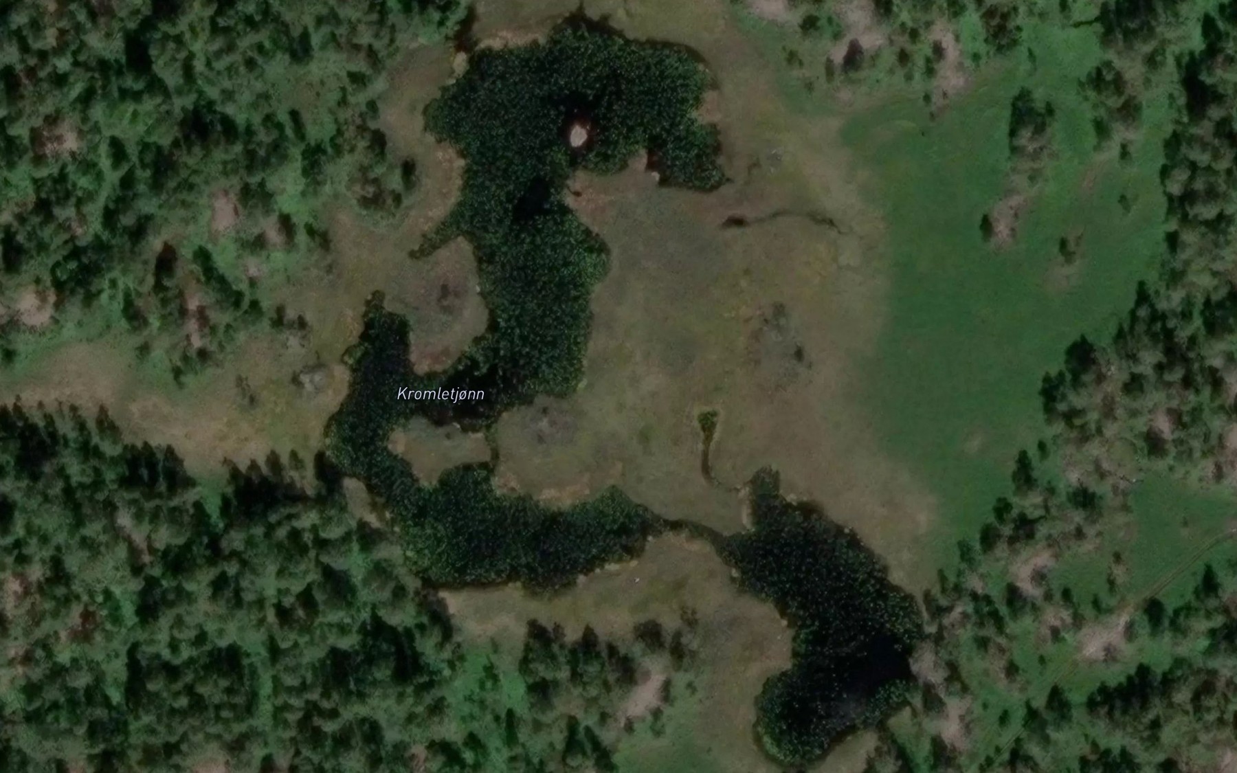 Satellite map of the Kromletjonn