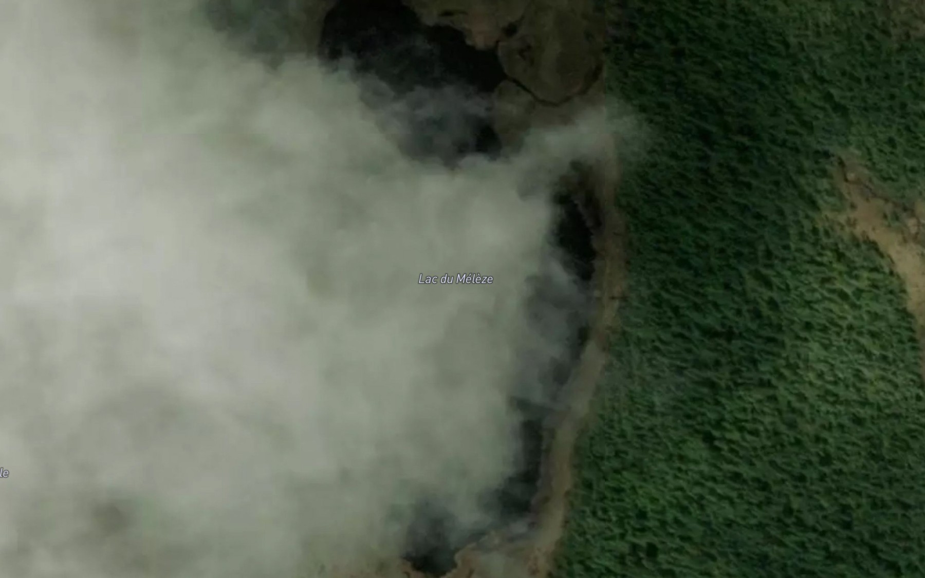 Satellite map of the Lac du Meleze