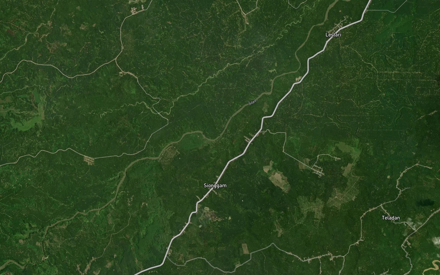 Satellite map of the Aek Mahiak