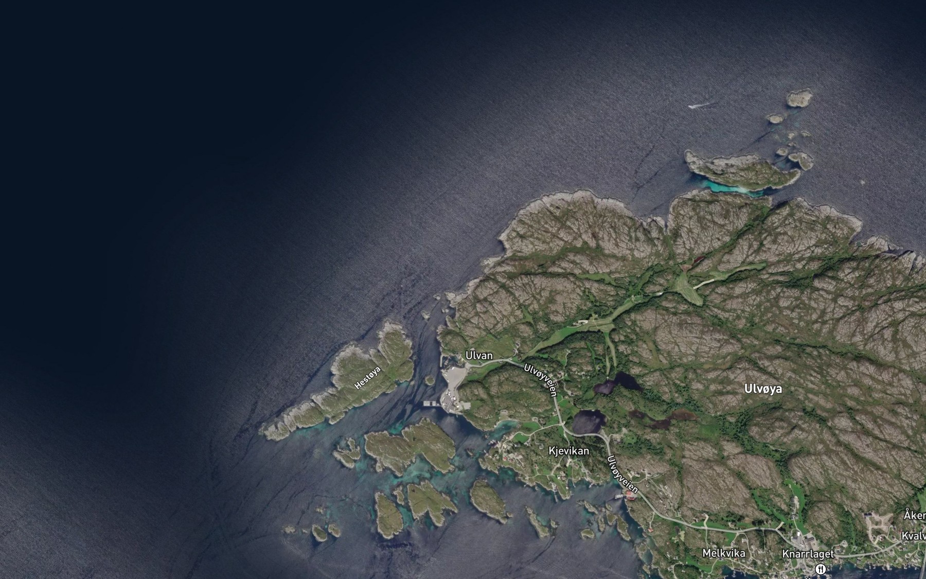 Satellite map of the Daudmannsvika