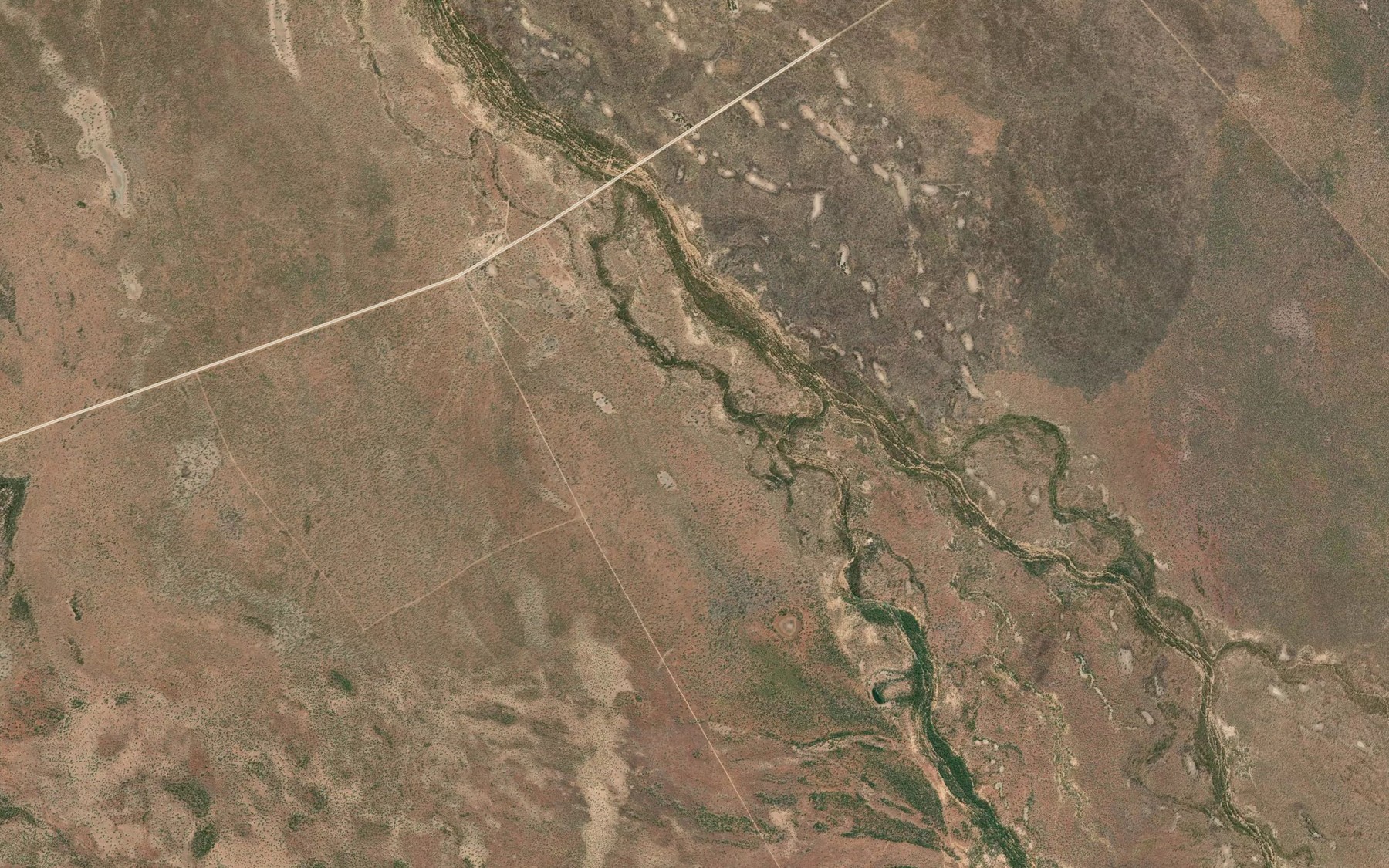 Satellite map of the Echo Creek