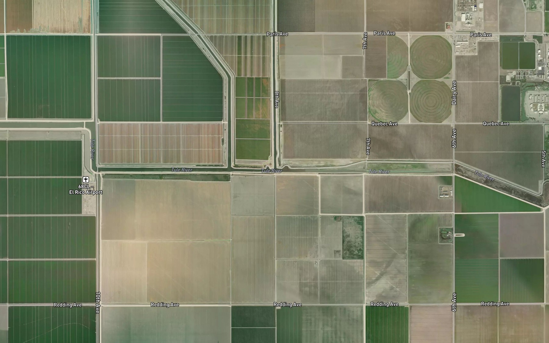 Satellite map of the East Branch Cross Creek