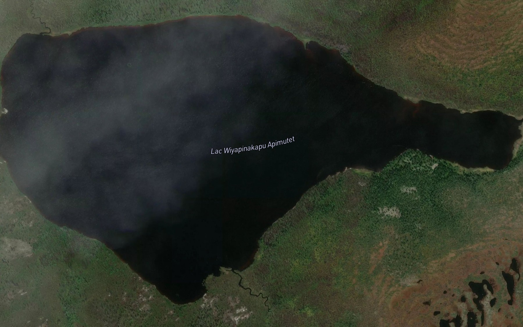 Satellite map of the Lac Wiyapinakapu Apimutet