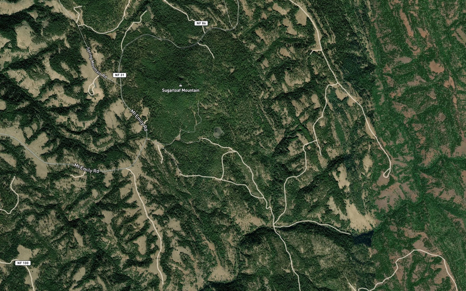 Satellite map of the Rock Spring