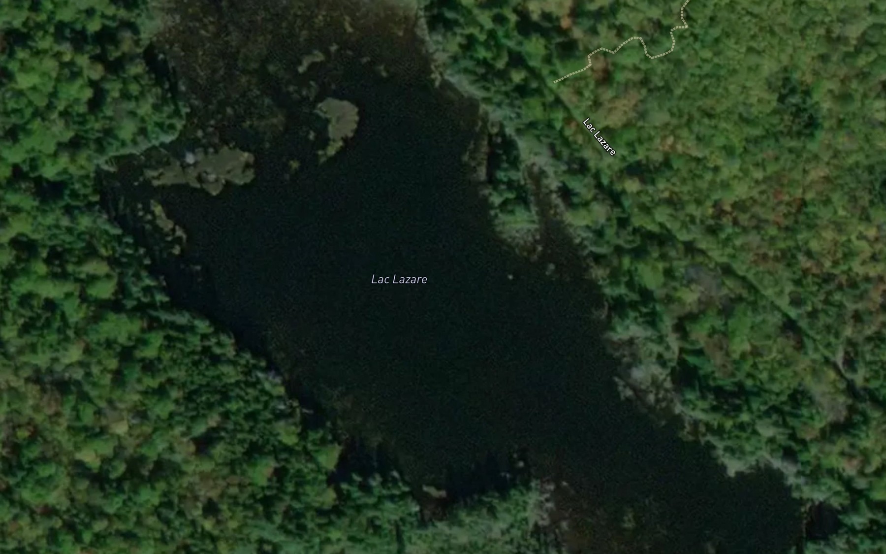 Satellite map of the Lac Lazare